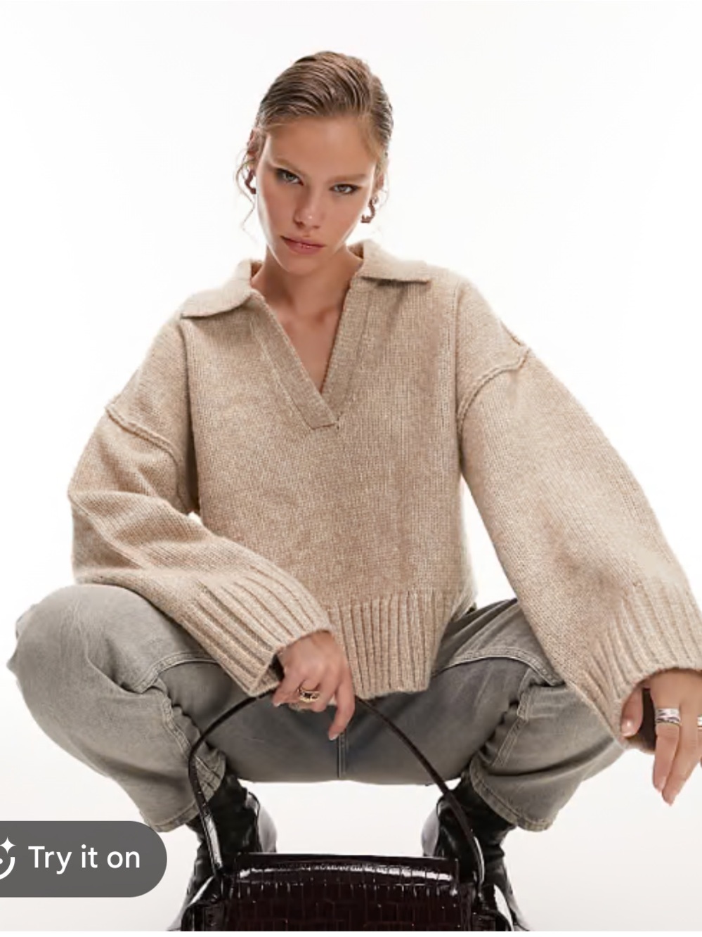 NWOT Cozy Topshop sweater in size M